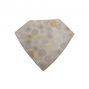 Bavoir Bandana Artifice Jaune Beige