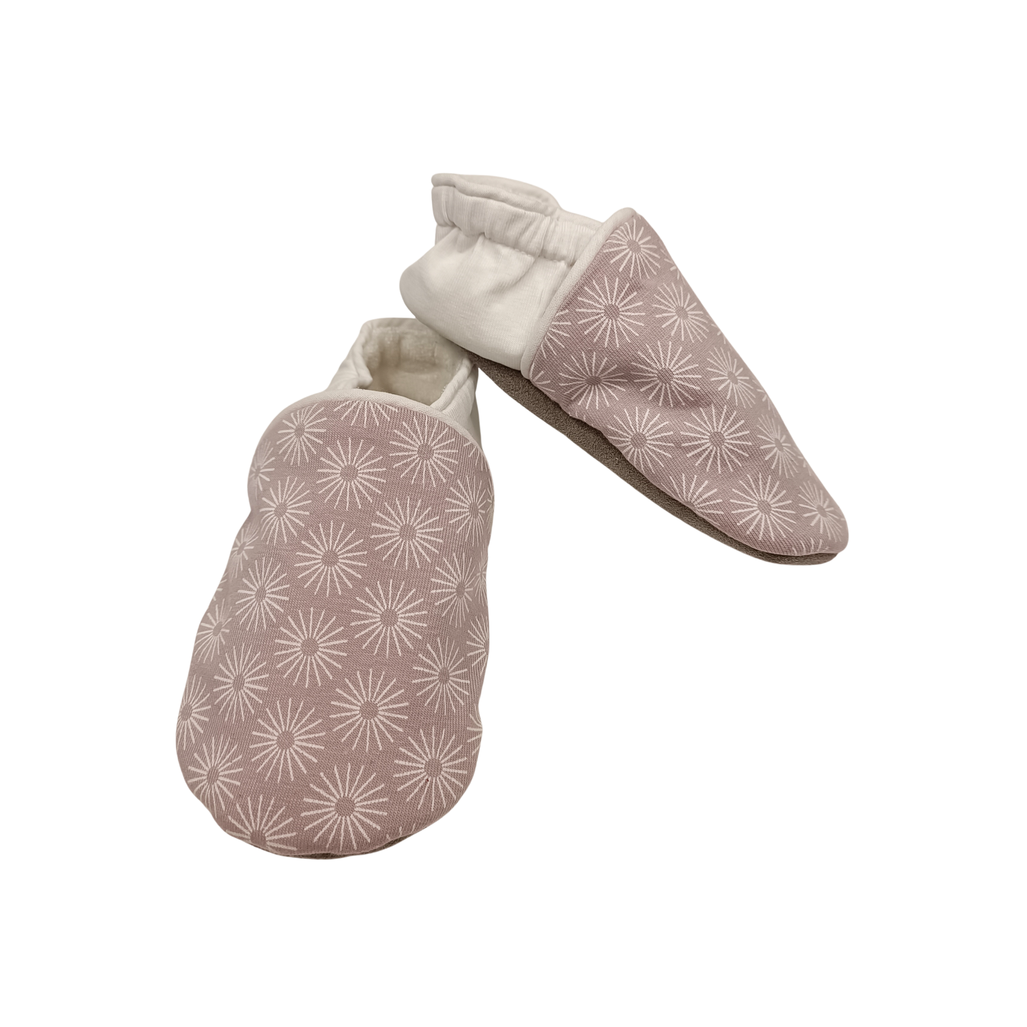 Chaussons Géo Fleurs Parme – Image 2