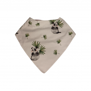 Bavoir Bandana Panda Beige