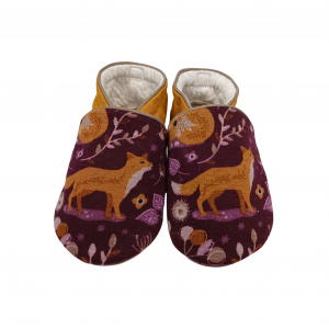 Chaussons Renards Prune