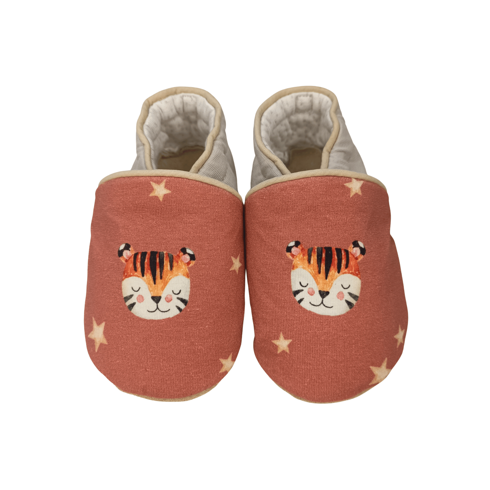 Chaussons Renards Tigres Rouille