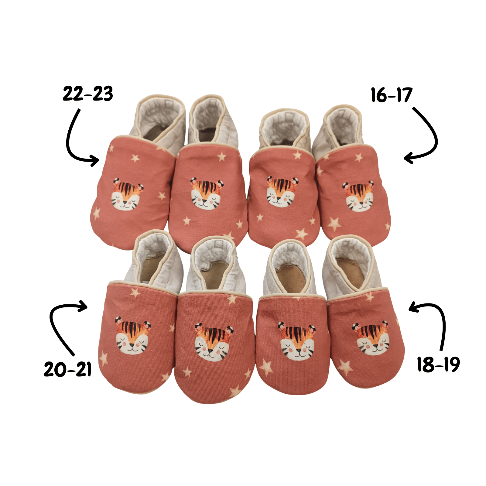 Chaussons Renards Tigres Rouille – Image 3