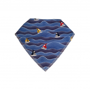 Bavoir Bandana Bateaux Vagues