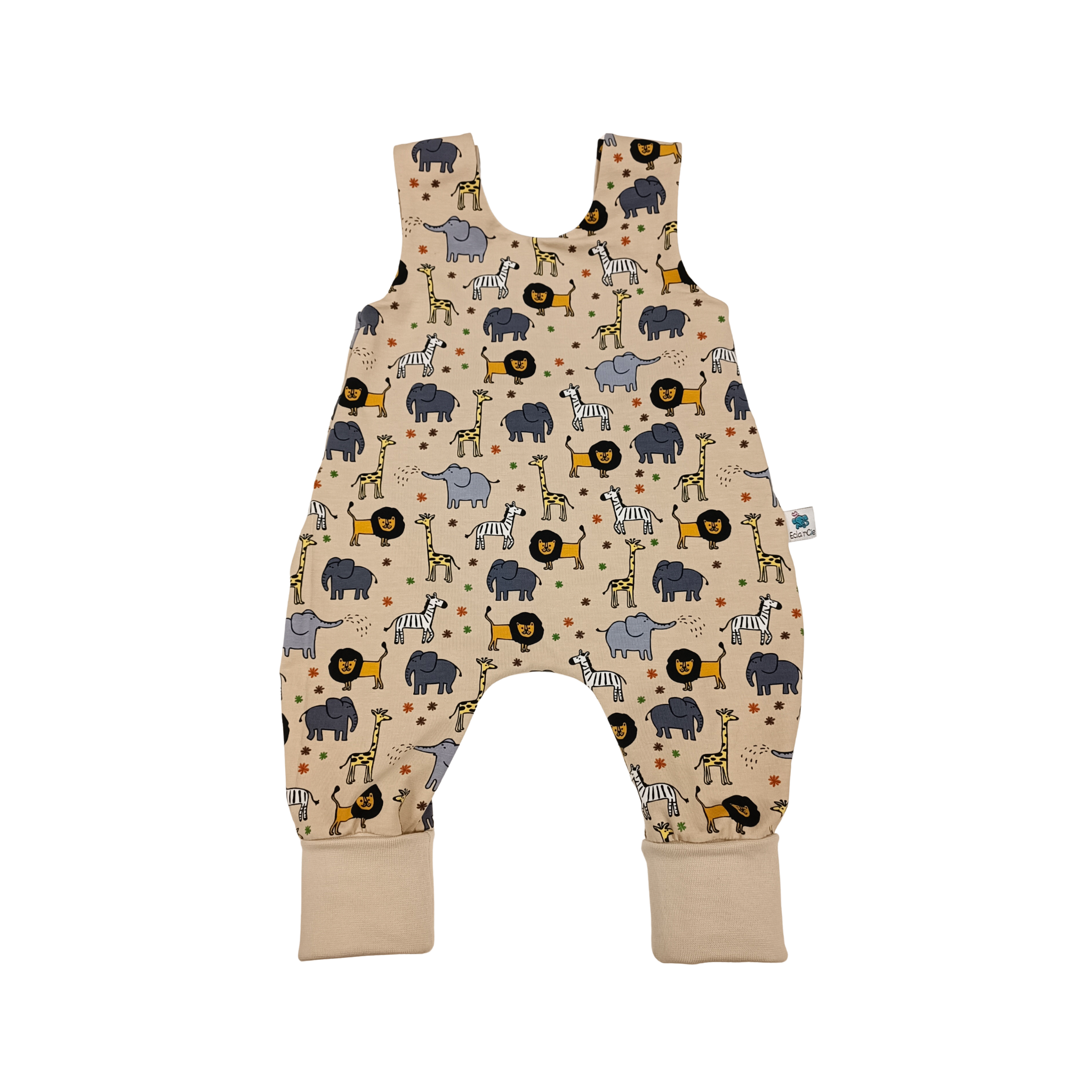 Salopette Animaux Savane Beige