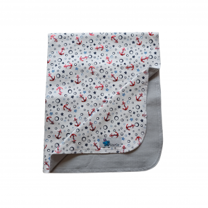 Serviette de Repas Ancres Rouge Blanc