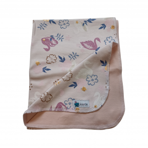 Serviette de Repas Cygnes Rose Pâle