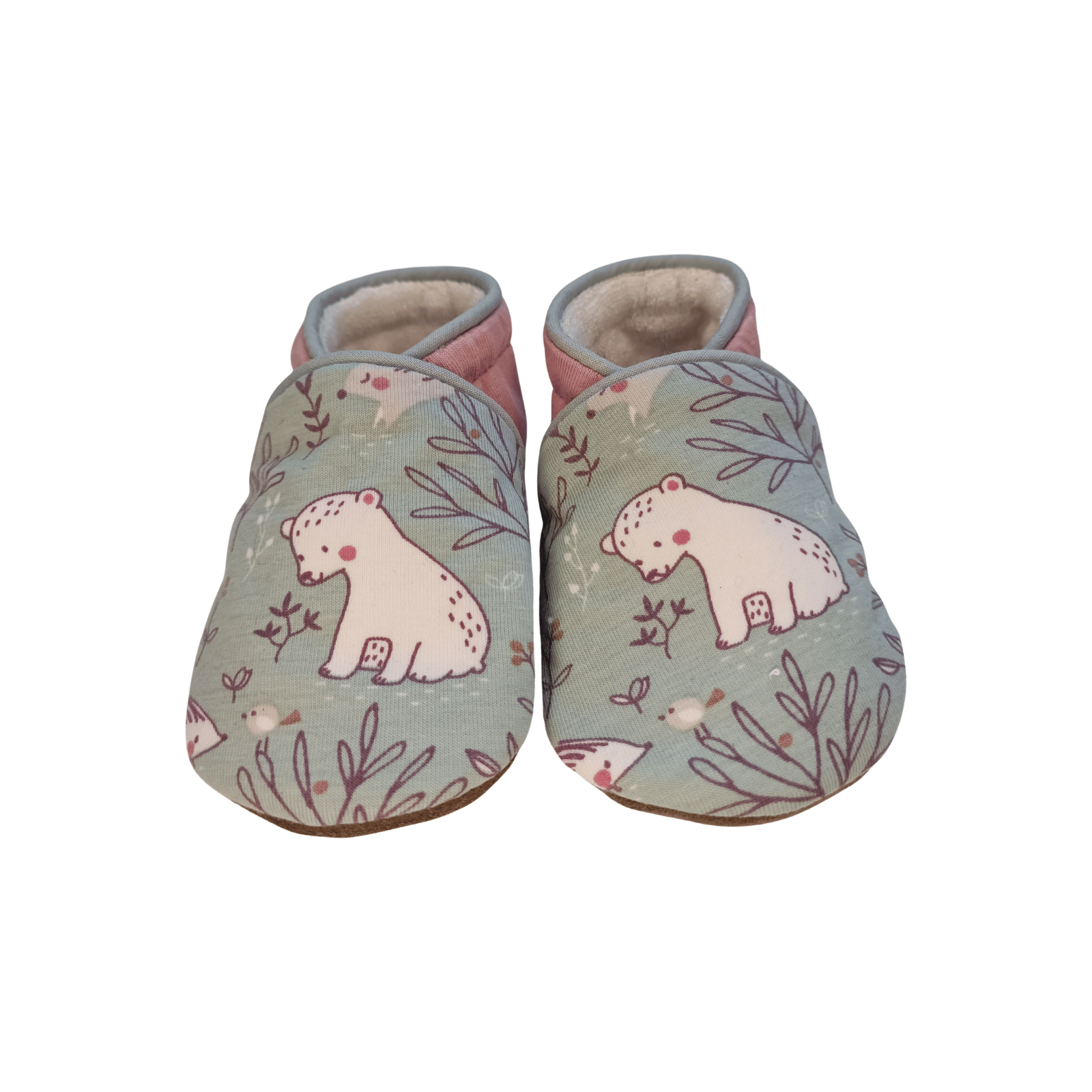 Chaussons Ours Renard Vert d'Eau