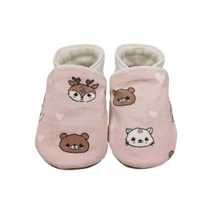 Chaussons Animaux Rose Clair