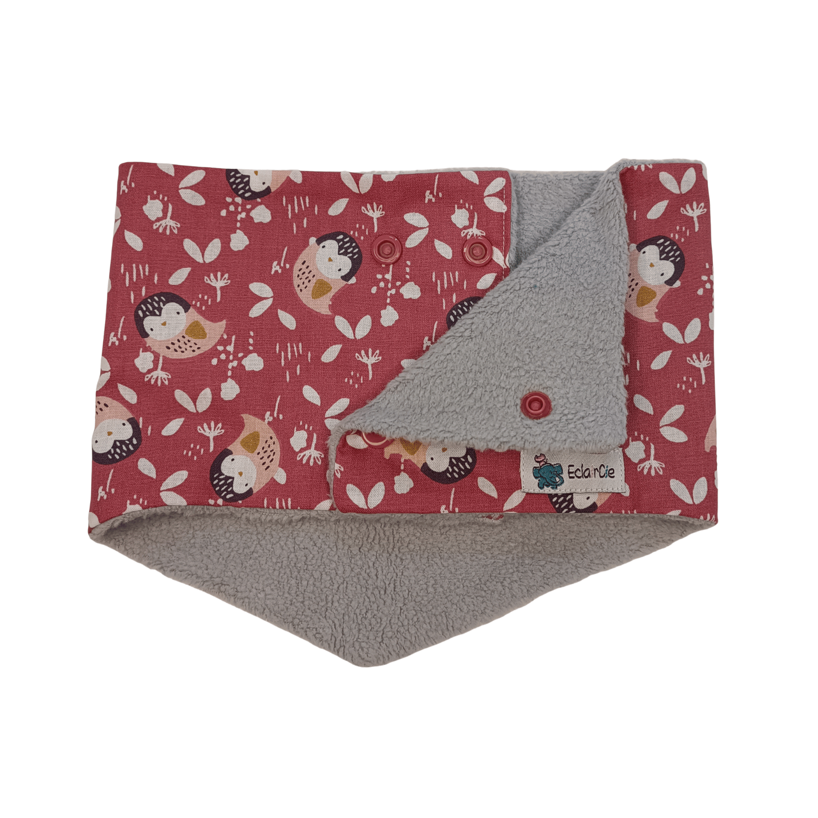 Tour De Cou / Snood Chouettes Prune – Image 3